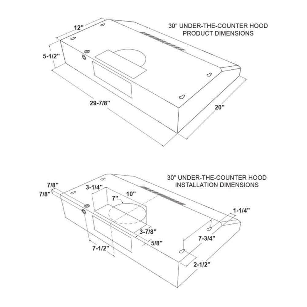 GE GE® ENERGY STAR 30" Under The Cabinet Hood