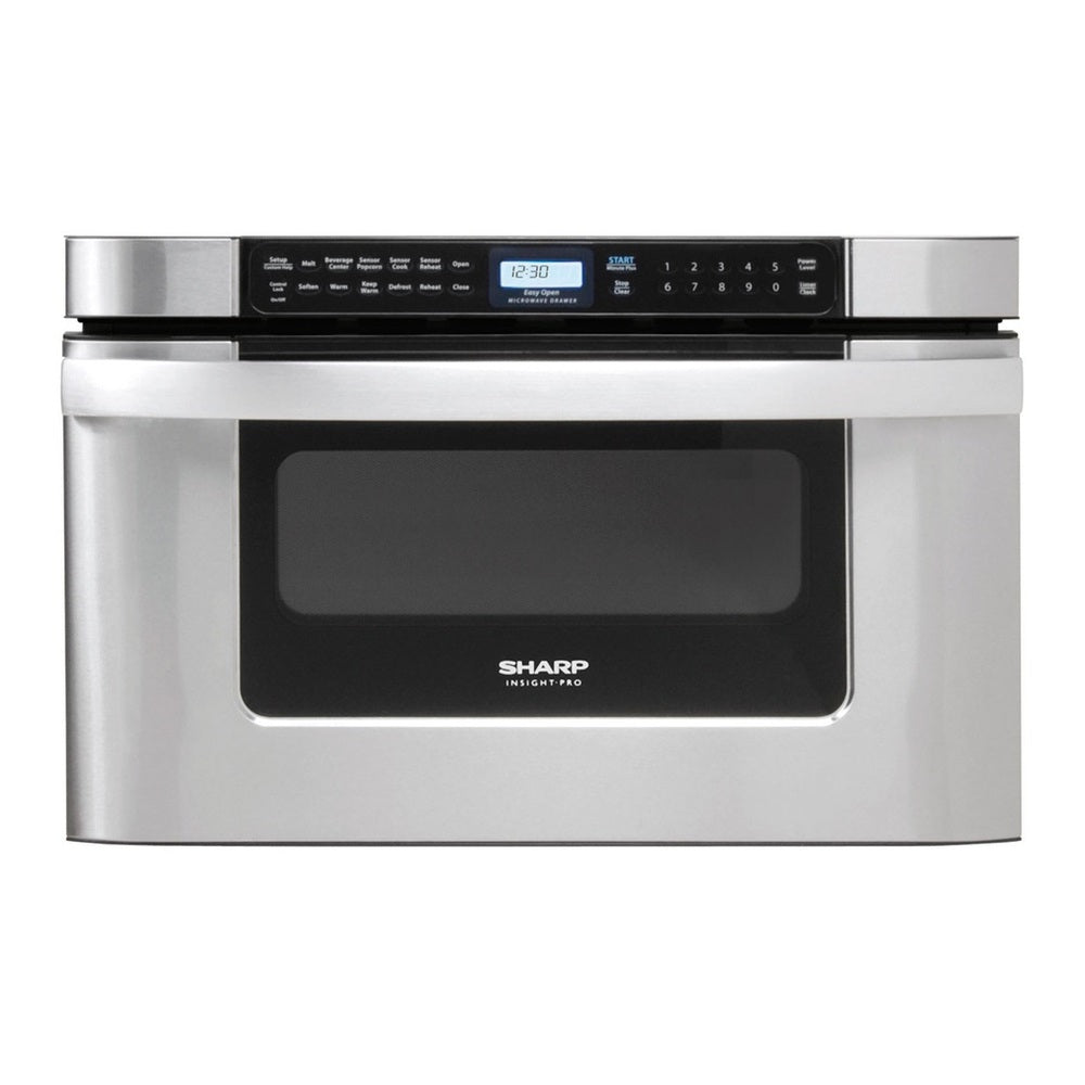 Sharp 24 in. 1.2 cu. ft. 950W Sharp Easy Open Stainless Steel Microwave Drawer