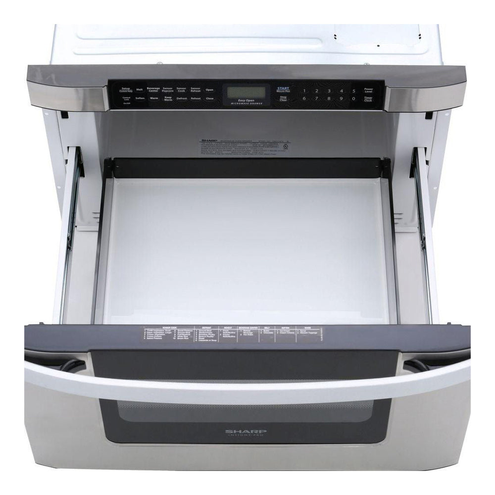 Sharp 24 in. 1.2 cu. ft. 950W Sharp Easy Open Stainless Steel Microwave Drawer
