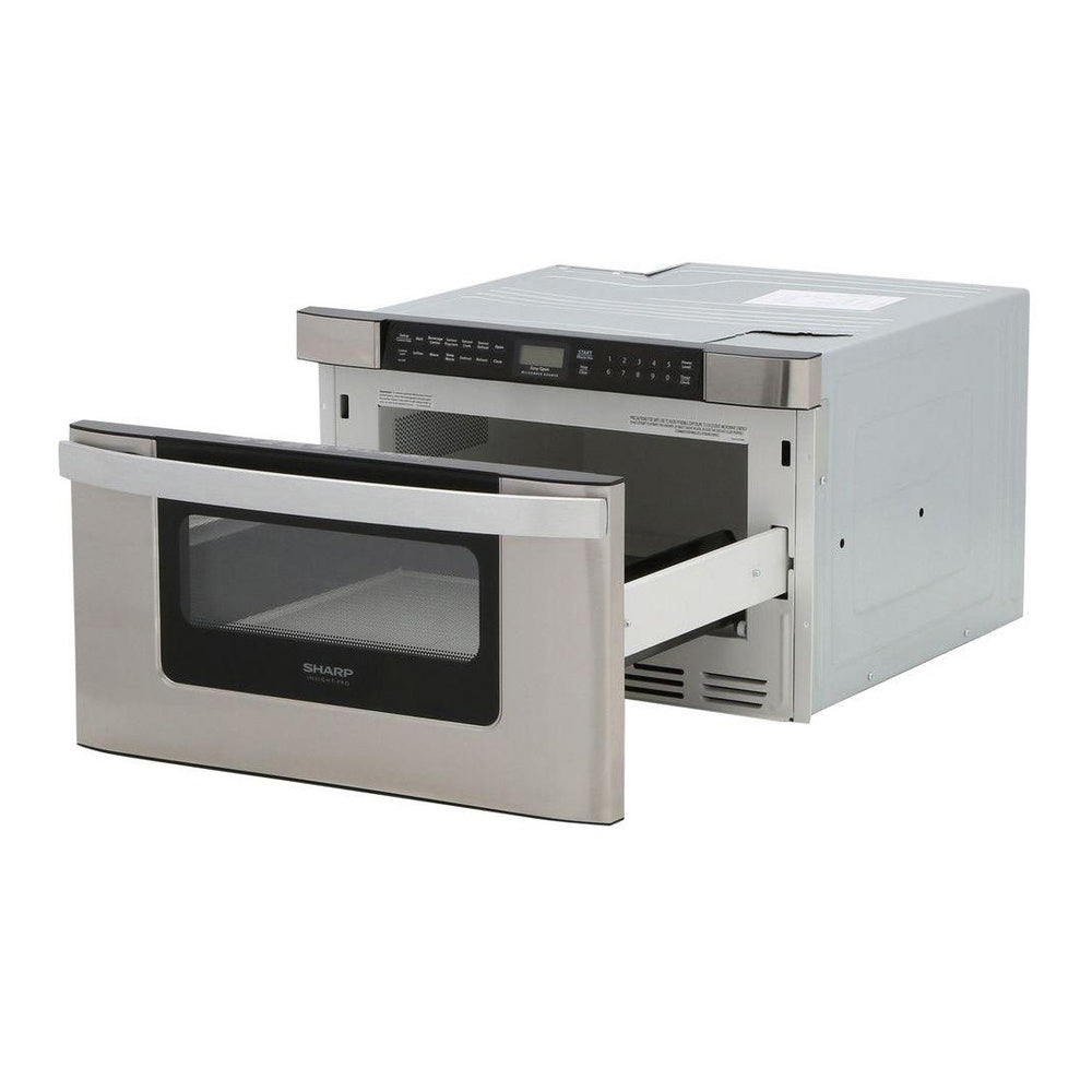 Sharp 24 in. 1.2 cu. ft. 950W Sharp Easy Open Stainless Steel Microwave Drawer