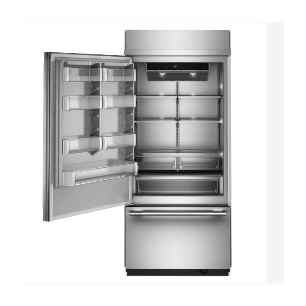 KitchenAid 20.8 Cu. Ft. 36" Built-In Bottom Mount Refrigerator with Platinum Interior