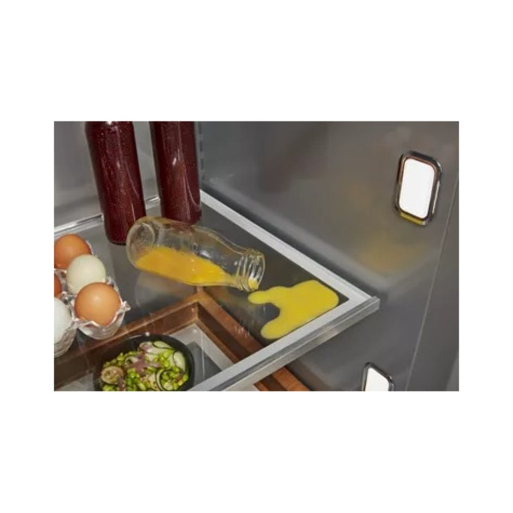 KitchenAid 24.2 Cu. Ft. 42" Width Built-In Stainless French Door Refrigerator with Platinum