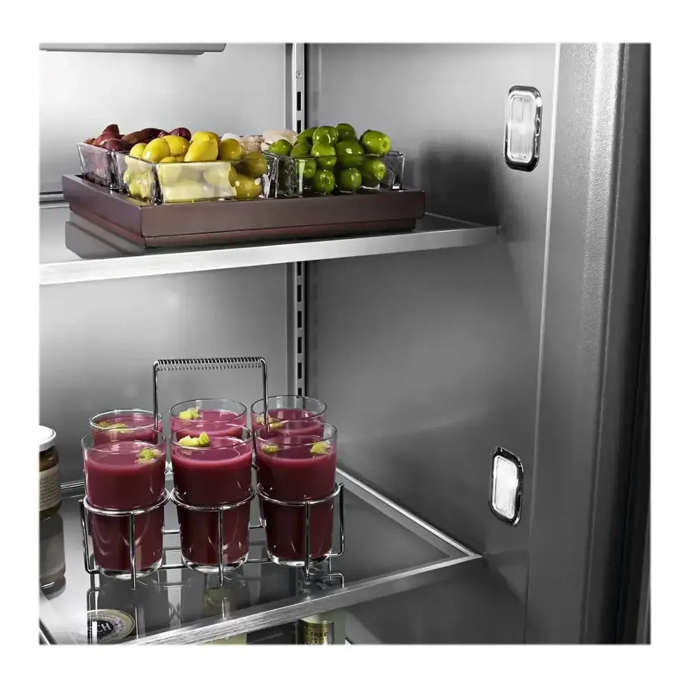 KitchenAid 20.8 Cu. Ft. 36" Built-In French Door Bottom Mount Refrigerator with Platinum In