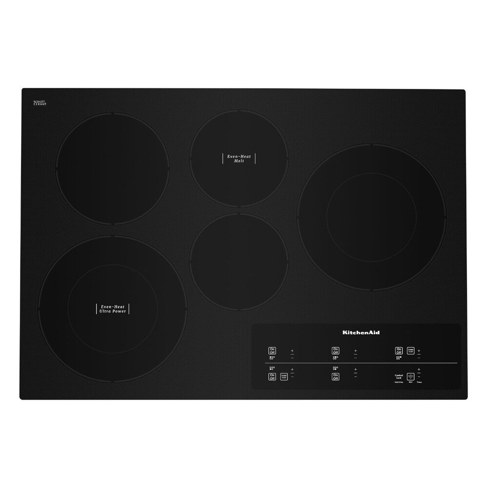 KitchenAid 30" Electric Cooktop with 5 Elements and Touch-Activated Controls