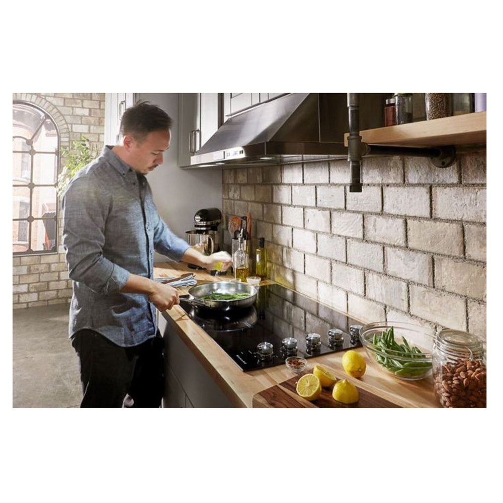 KitchenAid 30" Electric Cooktop with 5 Elements and Touch-Activated Controls
