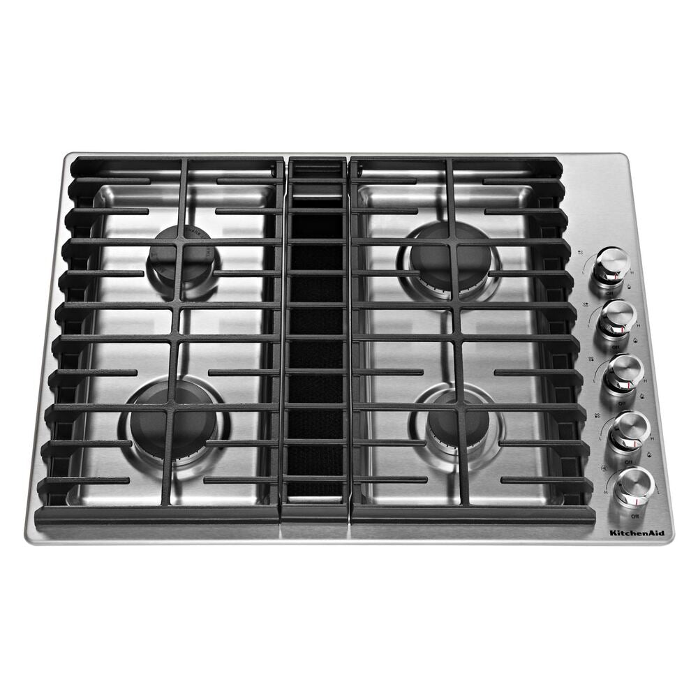 KitchenAid 30" 4 Burner Gas Downdraft Cooktop