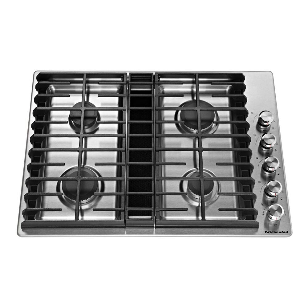 KitchenAid 30" 4 Burner Gas Downdraft Cooktop