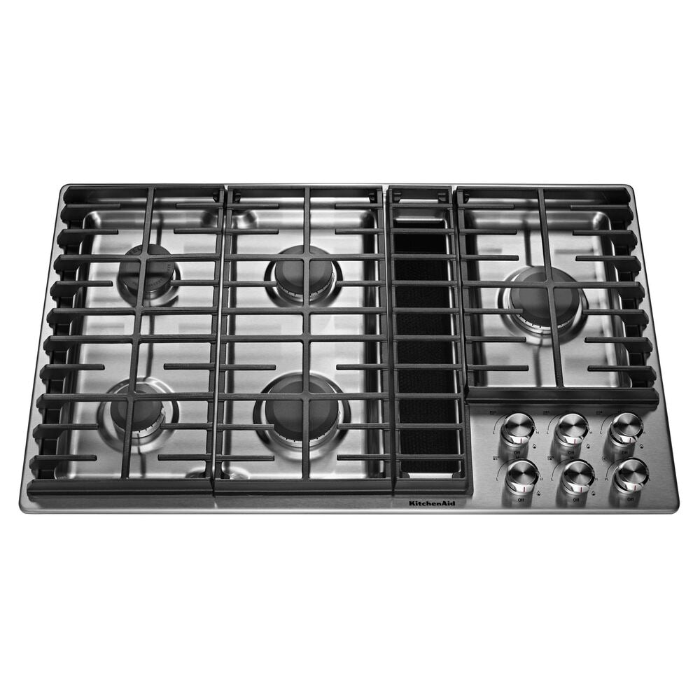 KitchenAid 36" 5 Burner Gas Downdraft Cooktop