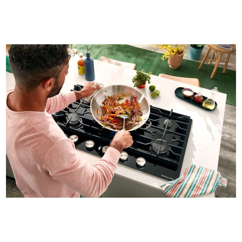 KitchenAid 36" Gas-on-Glass Cooktop