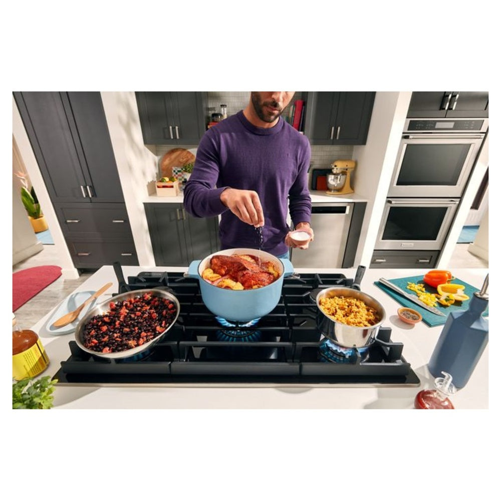 KitchenAid 36" Gas-on-Glass Cooktop