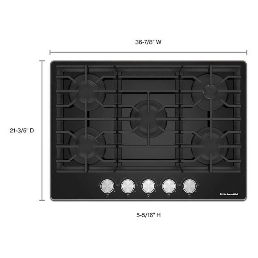 KitchenAid 36" Gas-on-Glass Cooktop