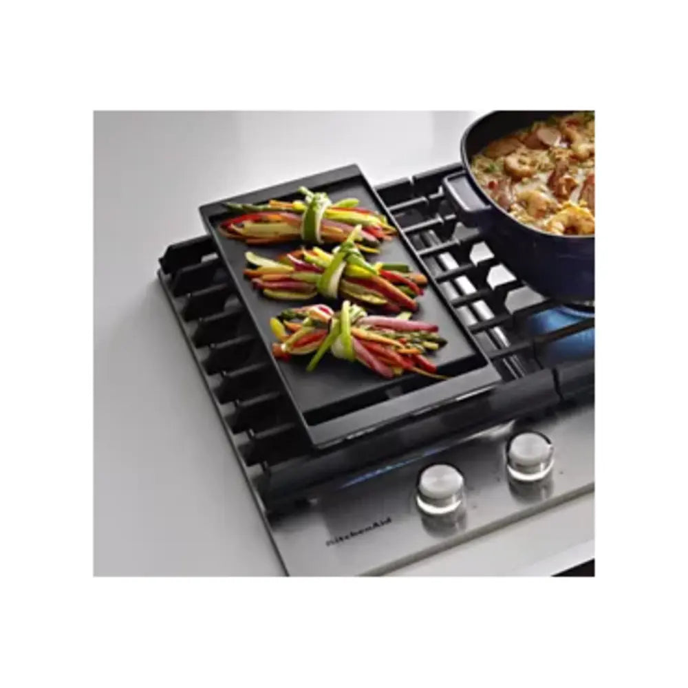 KitchenAid 36" 5-Burner Gas Cooktop with Griddle