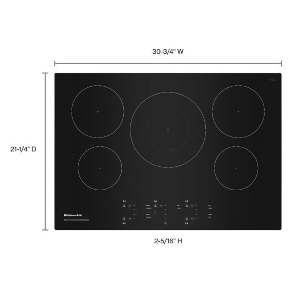 KitchenAid 30-Inch 5-Element Sensor Induction Cooktop