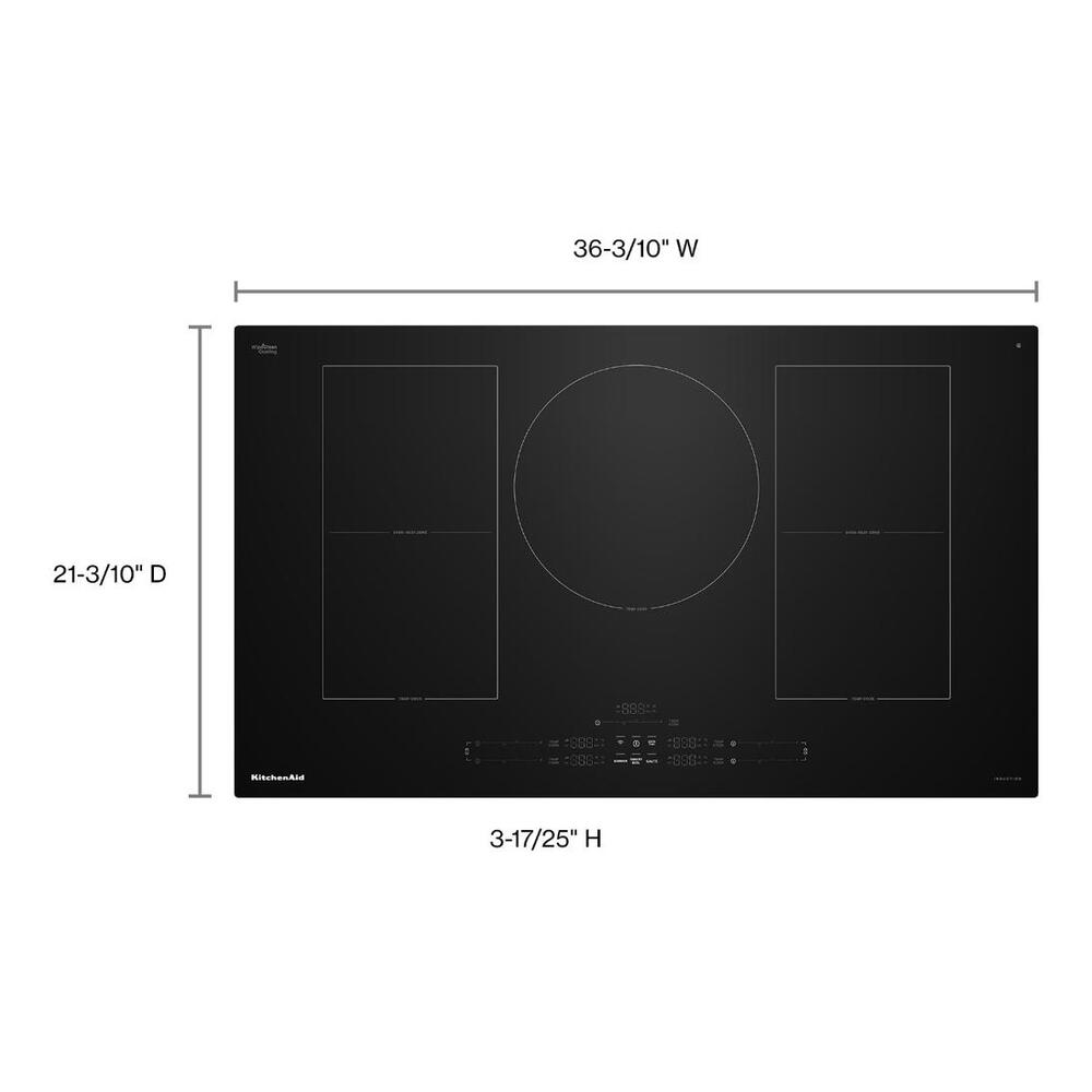 KitchenAid 36" Temp Cook™ Induction Cooktop with 5 Cooking Zones