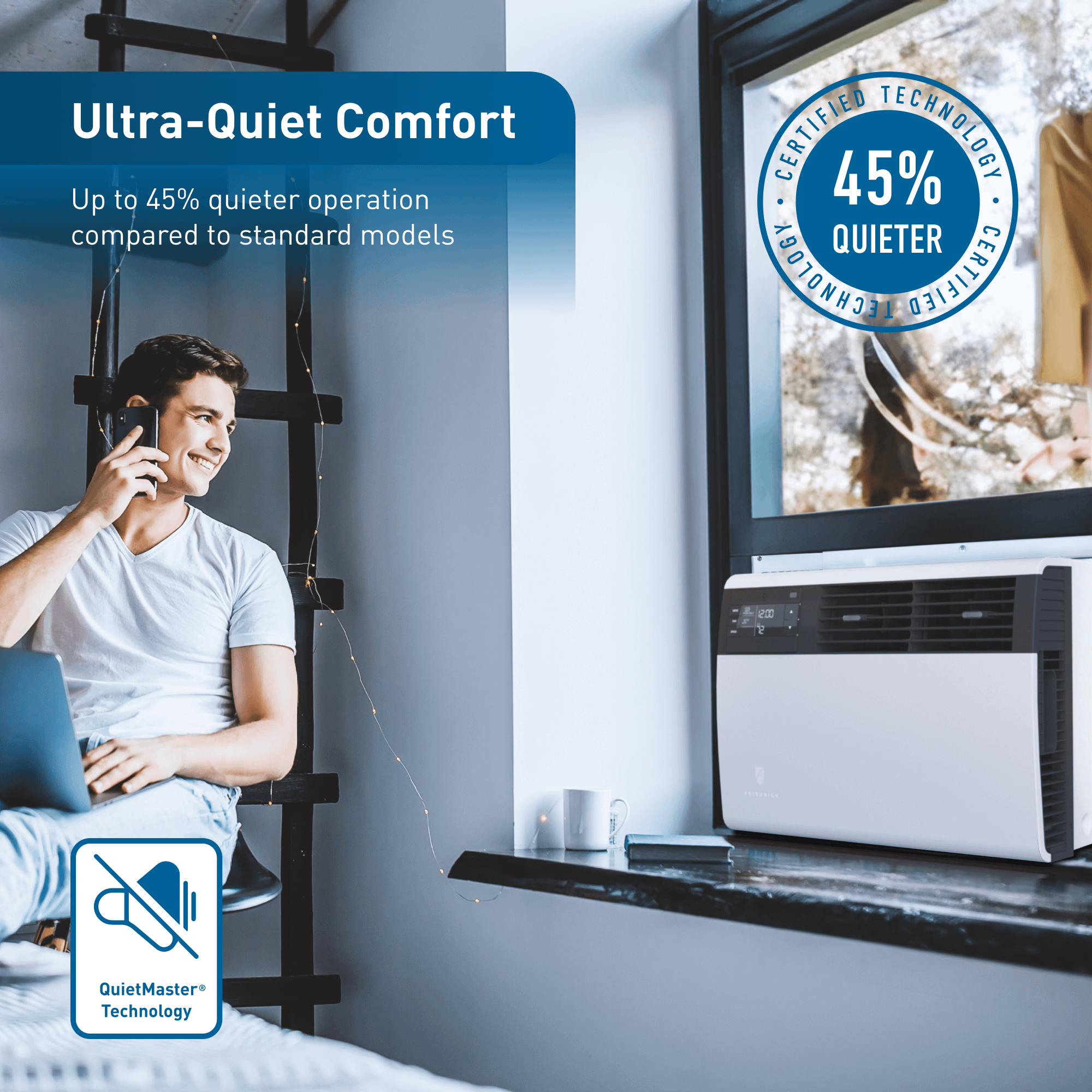 Friedrich Friedrich K hl Inverter 8,000 BTU 115V Smart Window/Wall Air Conditioner - Cool 