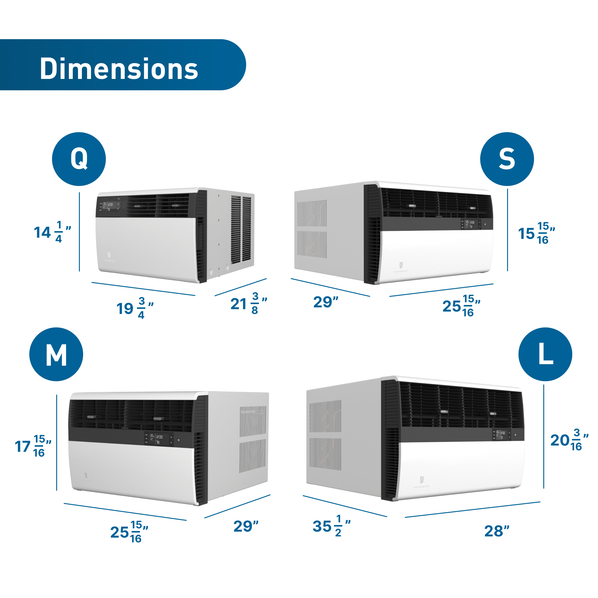 Friedrich Friedrich K hl Inverter 8,000 BTU 115V Smart Window/Wall Air Conditioner - Cool 