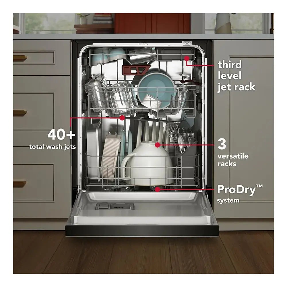 KitchenAid KitchenAid® Third Level Jet Rack Dishwasher with 40+ Total Wash Jets 41 dBA