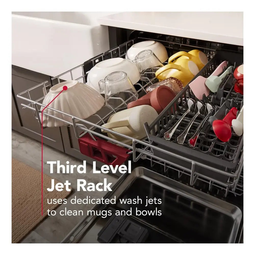KitchenAid KitchenAid® Third Level Jet Rack Dishwasher with 40+ Total Wash Jets 41 dBA