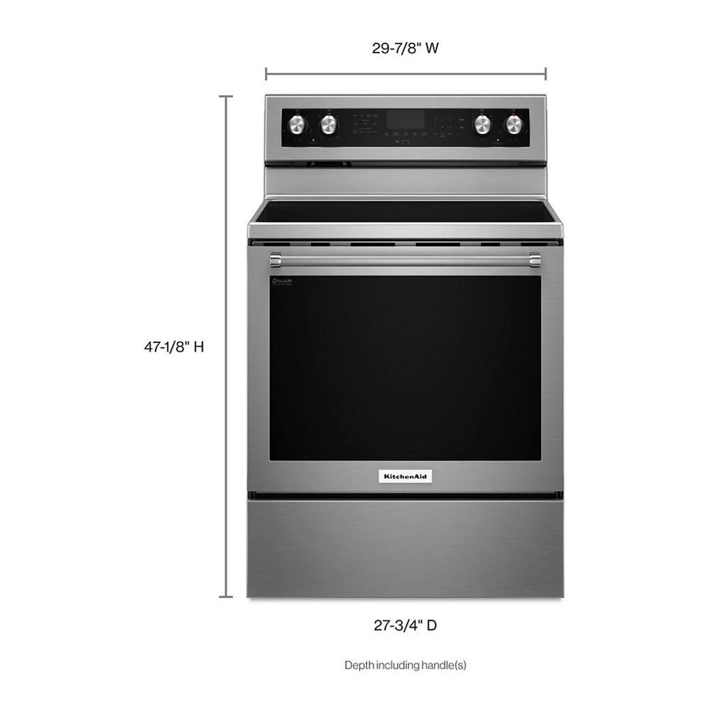 KitchenAid 30-Inch 5-Element Electric Convection Range