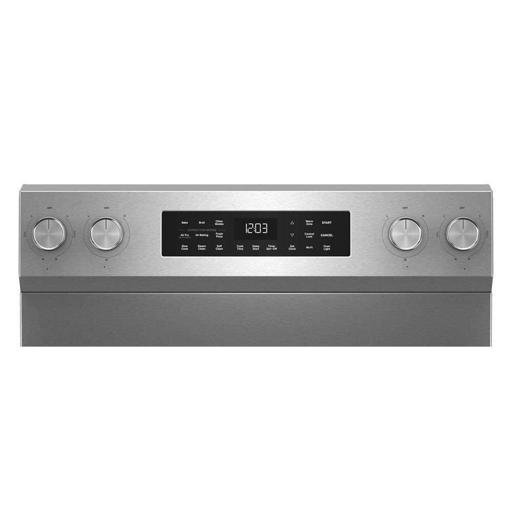 KitchenAid 5.3 Cu. Ft. Smart Freestanding Electric Range with Convection Cooking Modes