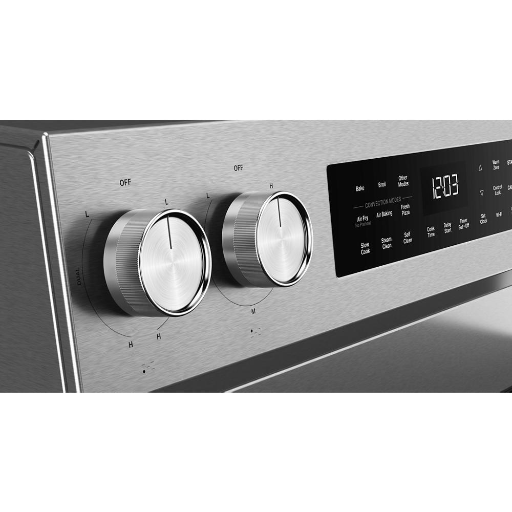 KitchenAid 5.3 Cu. Ft. Smart Freestanding Electric Range with Convection Cooking Modes