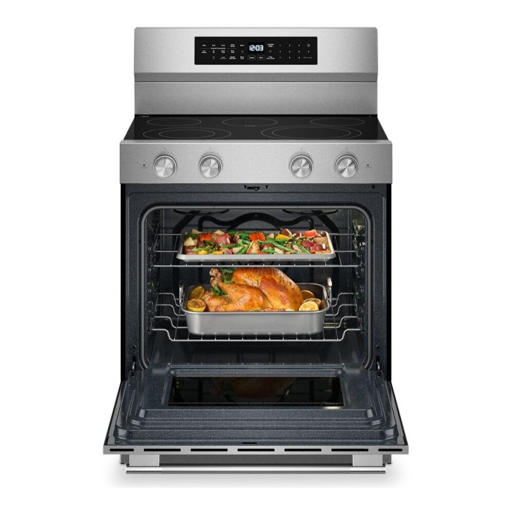 KitchenAid 5.3 Cu. Ft. Smart Freestanding Electric Range with Convection Cooking Modes