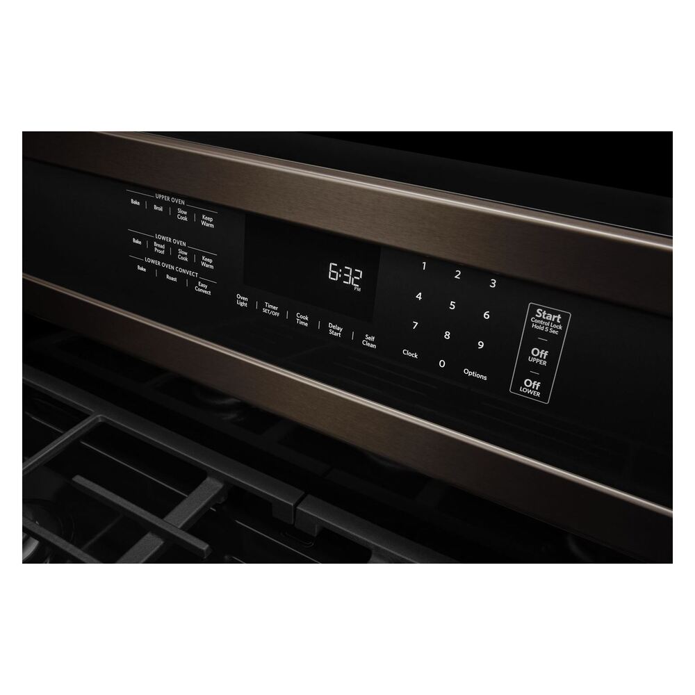 KitchenAid 30-Inch 5 Burner Gas Double Oven Convection Range