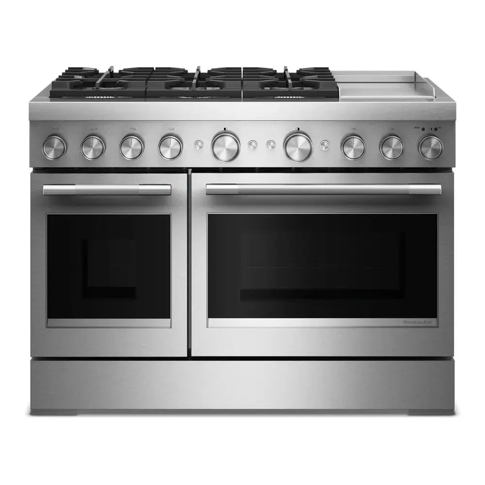 KitchenAid KitchenAid® 48-Inch 6 Burner Commercial-Style Gas Range with Griddle