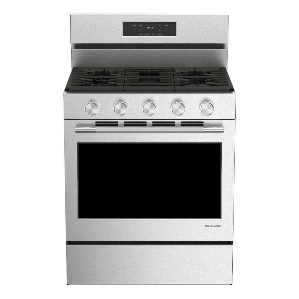 KitchenAid 5.0 Cu. Ft. Smart Freestanding Gas Range with Convection Cooking Modes