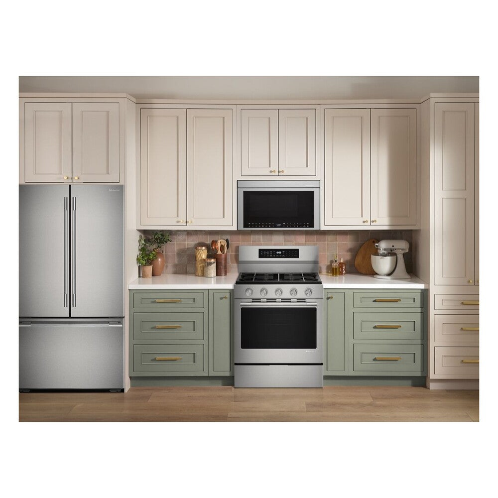 KitchenAid 5.0 Cu. Ft. Smart Freestanding Gas Range with Convection Cooking Modes