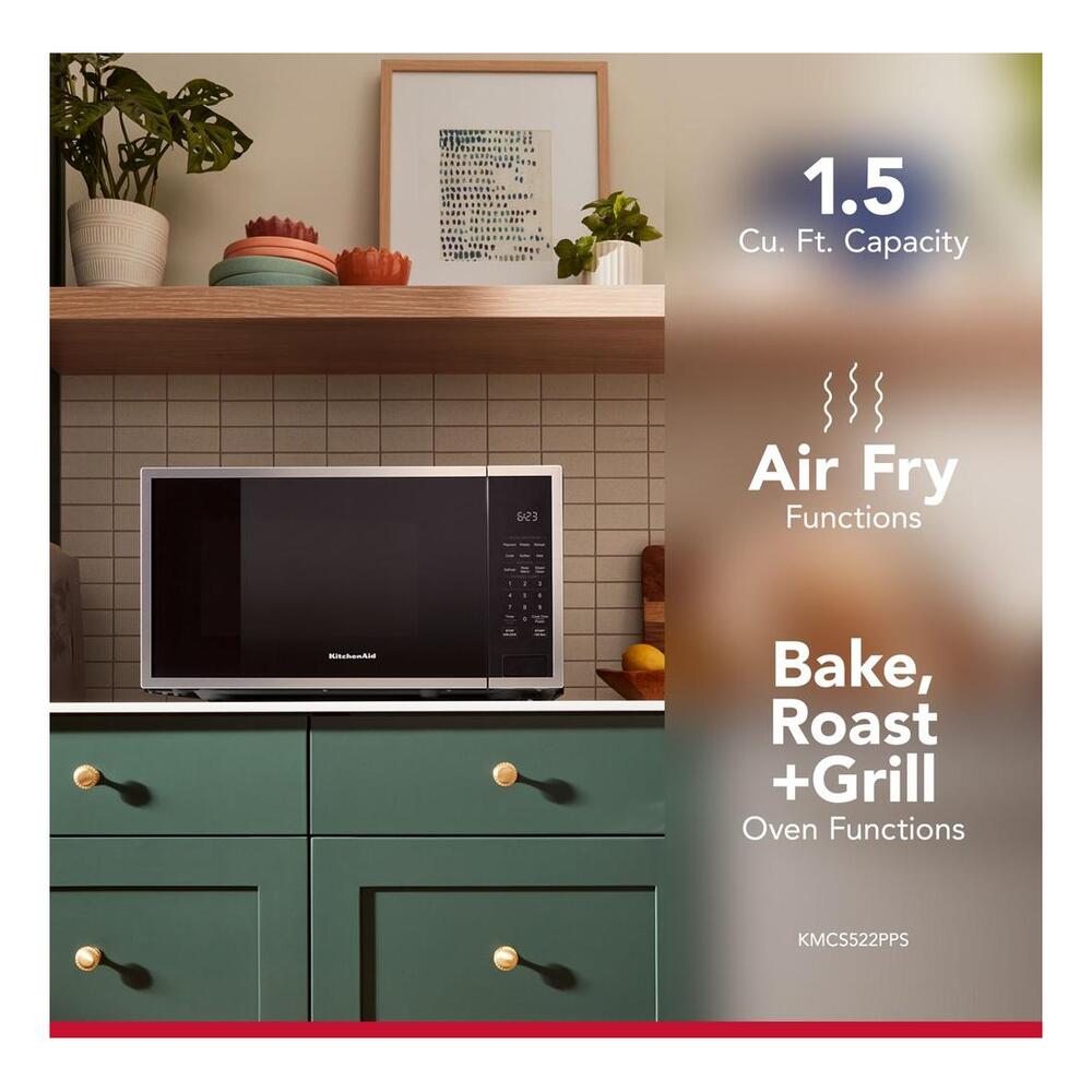 KitchenAid 1.5 Cu. Ft. Countertop Microwave with Air Fry Function