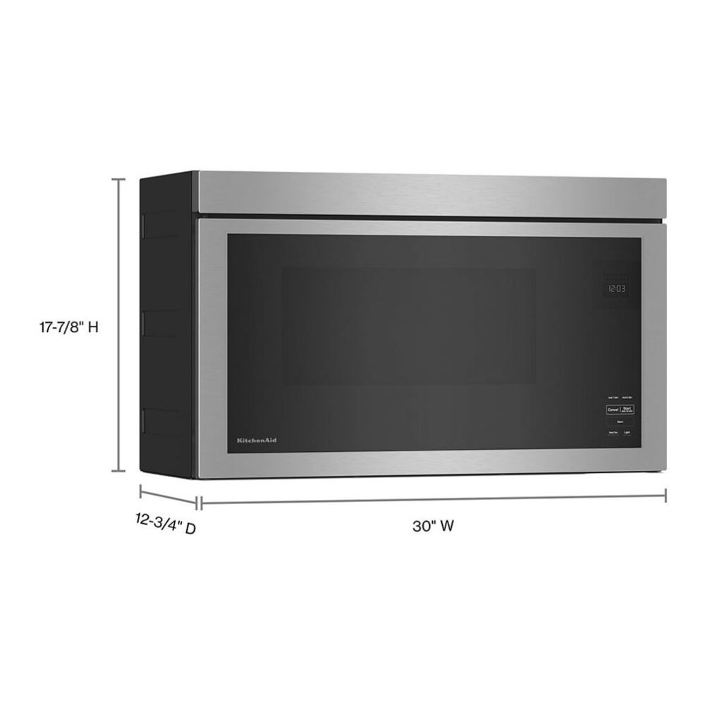 KitchenAid Over-The-Range Microwave with Flush Built-In Design