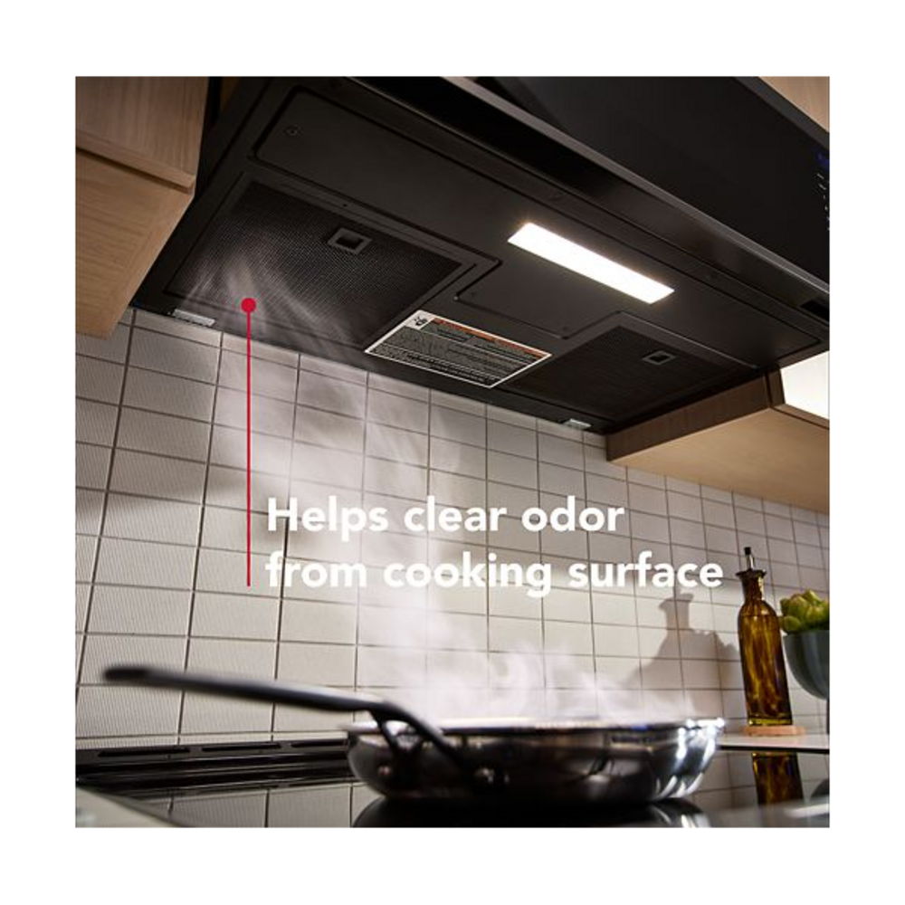 KitchenAid Smart Low Profile Microwave Hood Combination with Dual Fan Ventilation