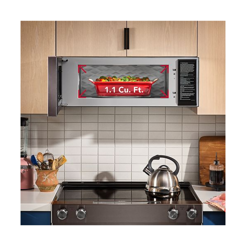 KitchenAid Smart Low Profile Microwave Hood Combination with Dual Fan Ventilation