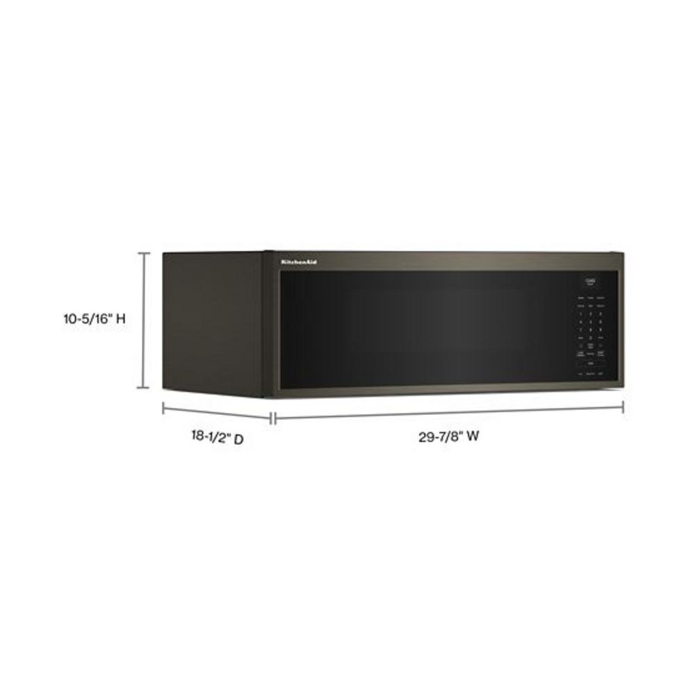 KitchenAid Smart Low Profile Microwave Hood Combination with Dual Fan Ventilation
