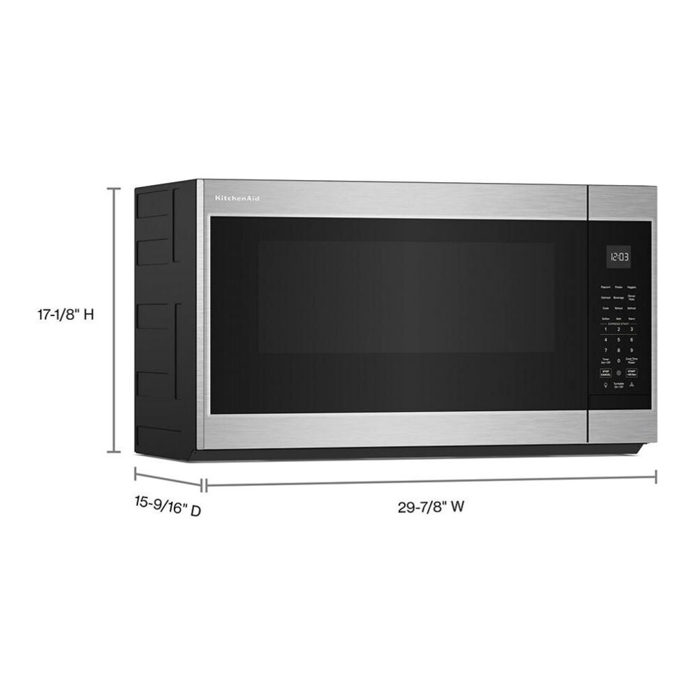 KitchenAid 1.9 Cu. Ft. Microwave Hood Combination with Auto Functions