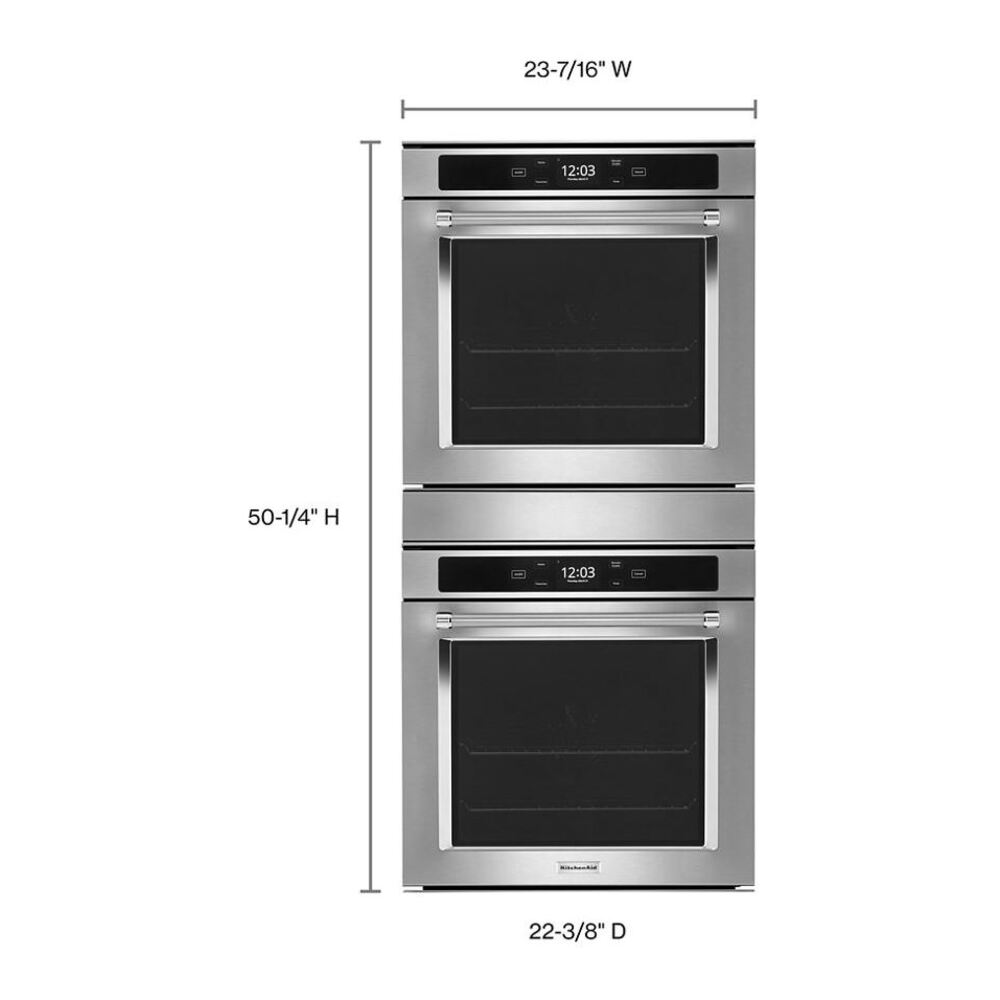 KitchenAid 24" Smart Double Wall Oven with True Convection