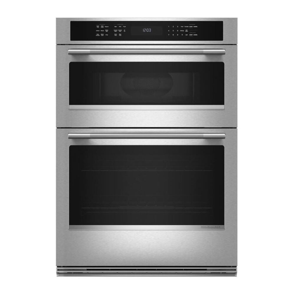 KitchenAid 30-inch Electric Combo Wall Oven with No Preheat Air Fry Mode - PrintShield™ Fin