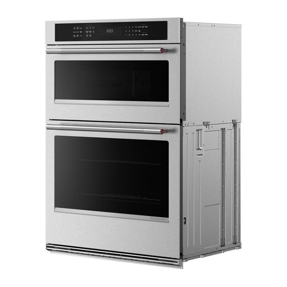 KitchenAid 30-inch Electric Combo Wall Oven with No Preheat Air Fry Mode - PrintShield™ Fin