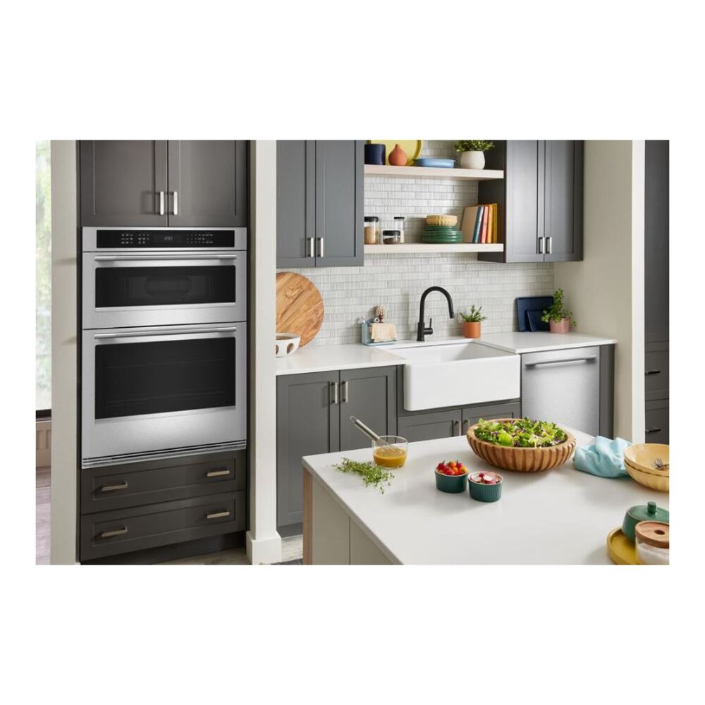 KitchenAid 30-inch Electric Combo Wall Oven with No Preheat Air Fry Mode - PrintShield™ Fin