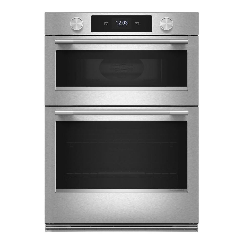 KitchenAid 27-inch Smart Electric Combo Wall Oven with Assisted Cooking Modes - PrintShield