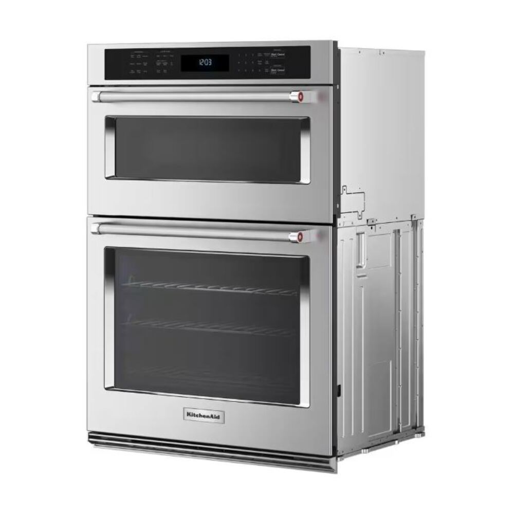 KitchenAid 27-inch Smart Electric Combo Wall Oven with Assisted Cooking Modes - PrintShield