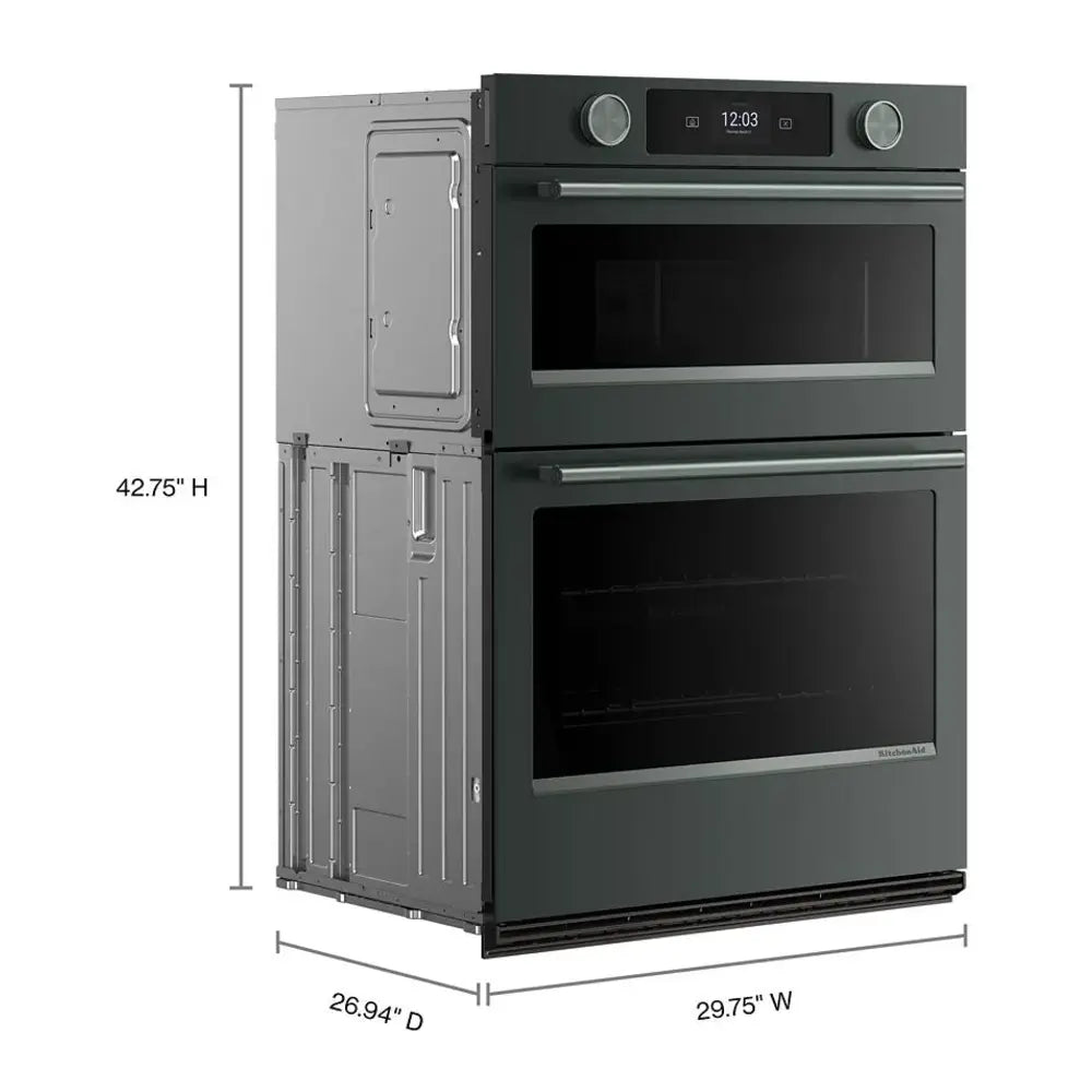 KitchenAid 30-inch Smart Electric Combo Wall Oven with Assisted Cooking Modes - Juniper
