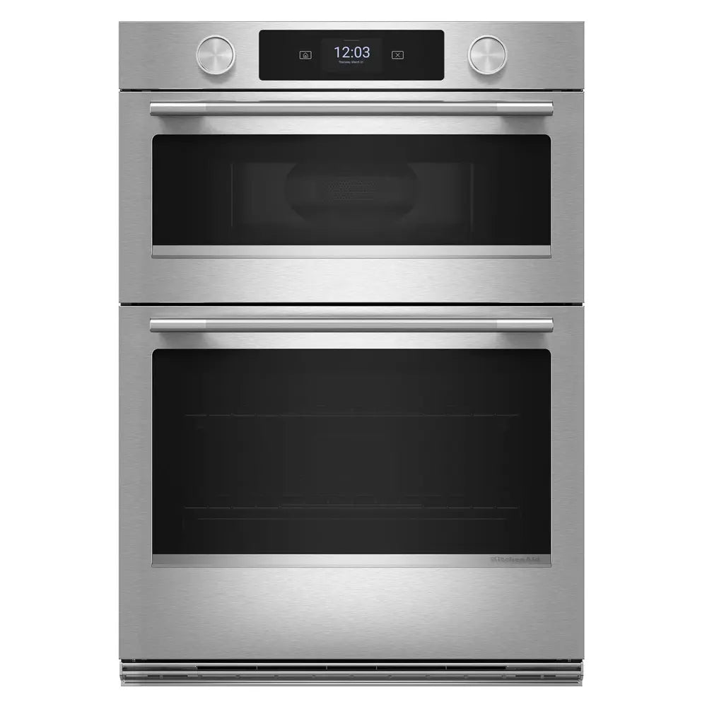 KitchenAid 30-inch Smart Electric Combo Wall Oven with Assisted Cooking Modes - PrintShield