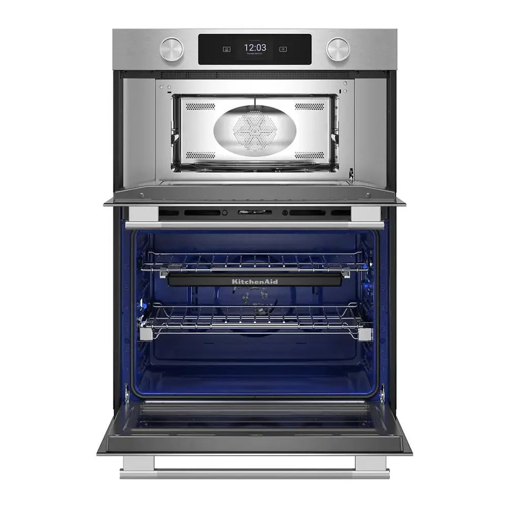 KitchenAid 30-inch Smart Electric Combo Wall Oven with Assisted Cooking Modes - PrintShield