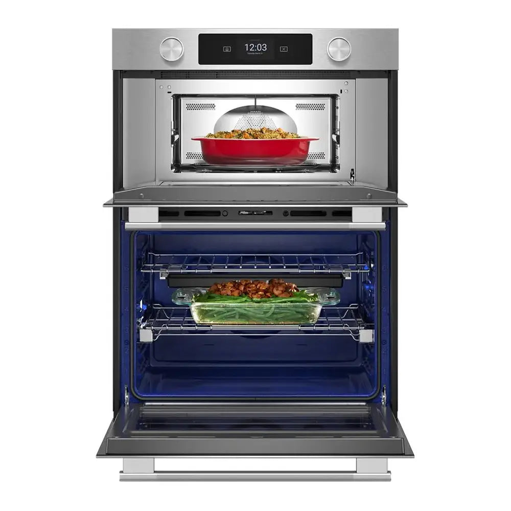 KitchenAid 30-inch Smart Electric Combo Wall Oven with Assisted Cooking Modes - PrintShield
