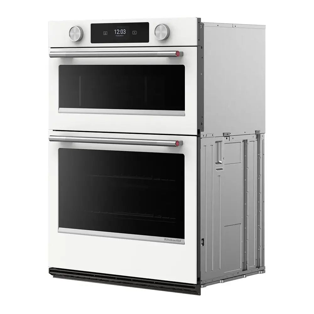 KitchenAid 30-inch Smart Electric Combo Wall Oven with Assisted Cooking Modes - White