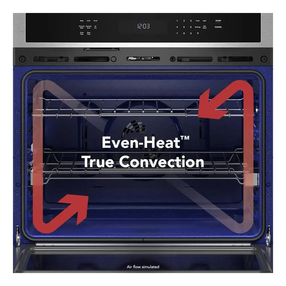 KitchenAid 30-inch Electric Double Wall Oven with No Preheat Air Fry Mode - PrintShield™ Fi