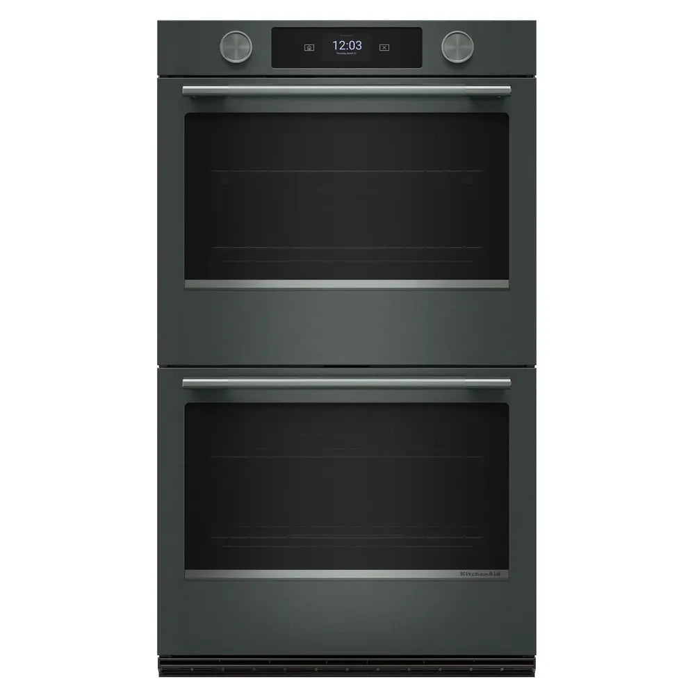 KitchenAid 30-inch Smart Electric Double Wall Oven with Assisted Cooking Modes - Juniper