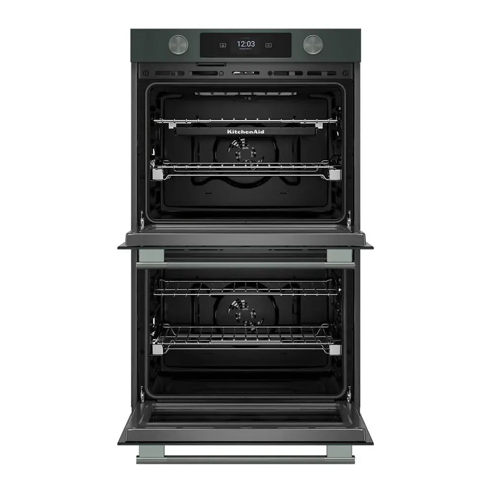 KitchenAid 30-inch Smart Electric Double Wall Oven with Assisted Cooking Modes - Juniper